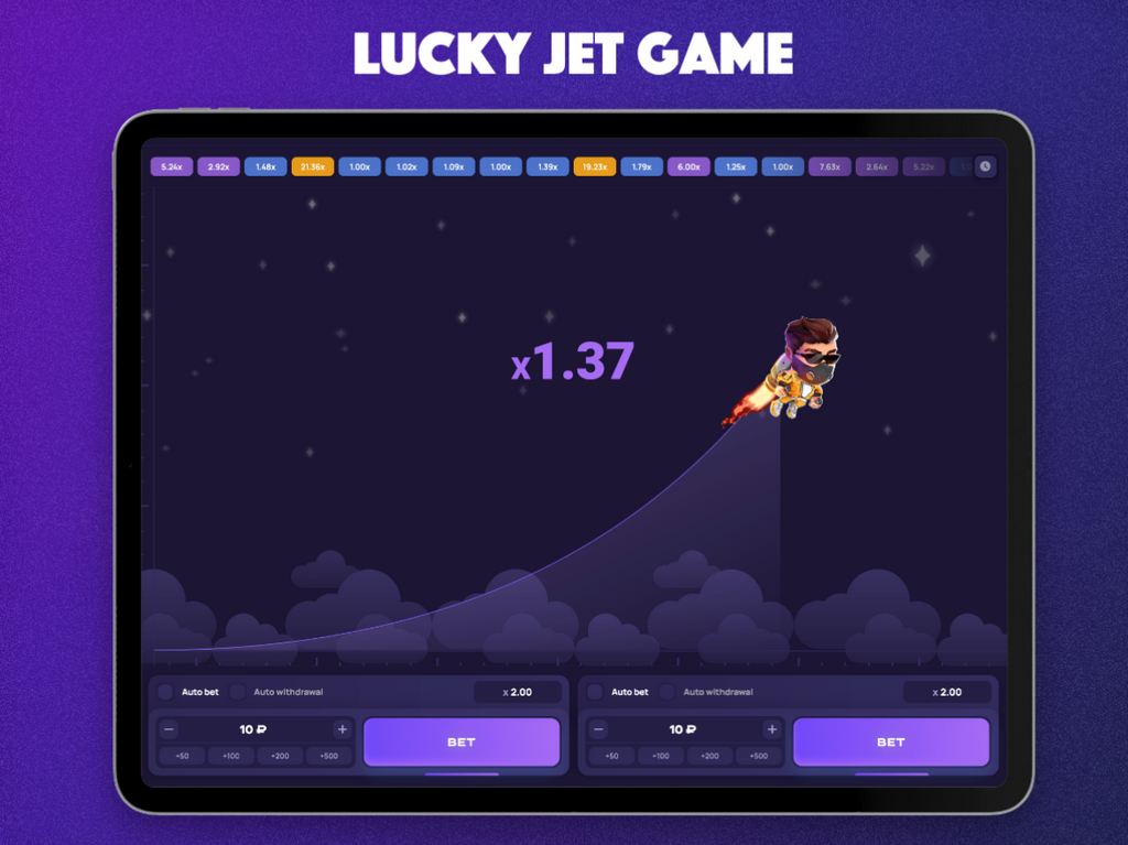 Sitio web oficial del videojuego Lucky Jet